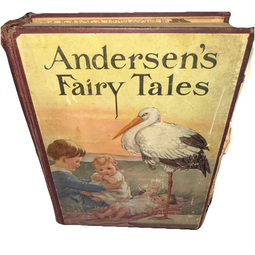 RARE Vintage 1926 Hans Andersens Fairy Tales , ill. Ella Debear Lee , Thick Page